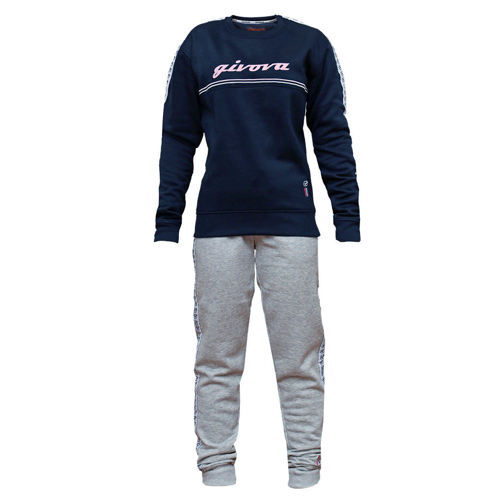 TUTA DONNA 100 G/COLLO CON BANDA IN FELPA