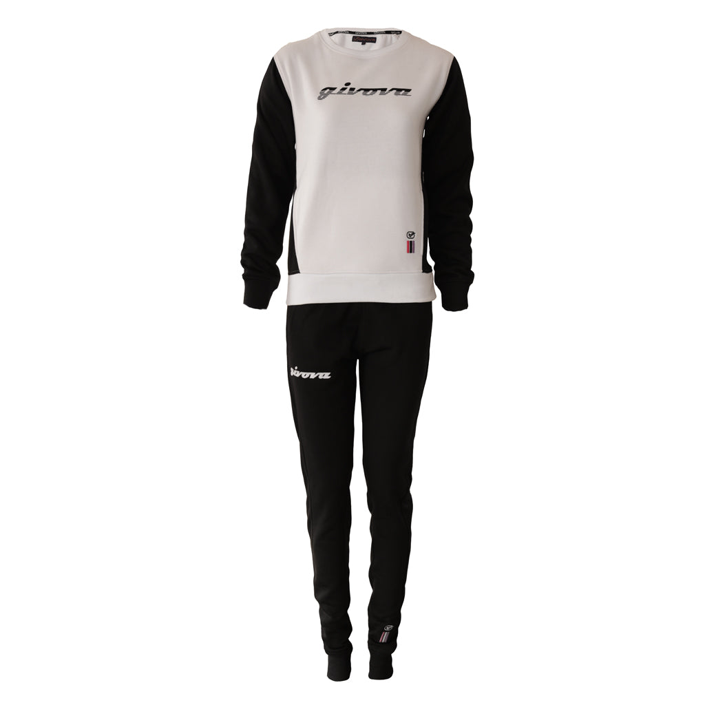 TUTA DONNA 102 G/COLLO CON TASCHE IN FELPA