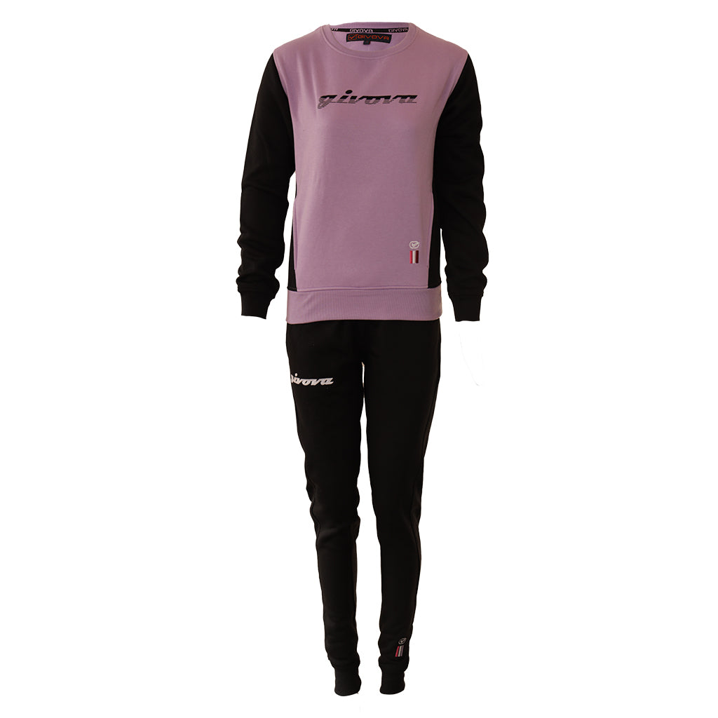 TUTA DONNA 102 G/COLLO CON TASCHE IN FELPA