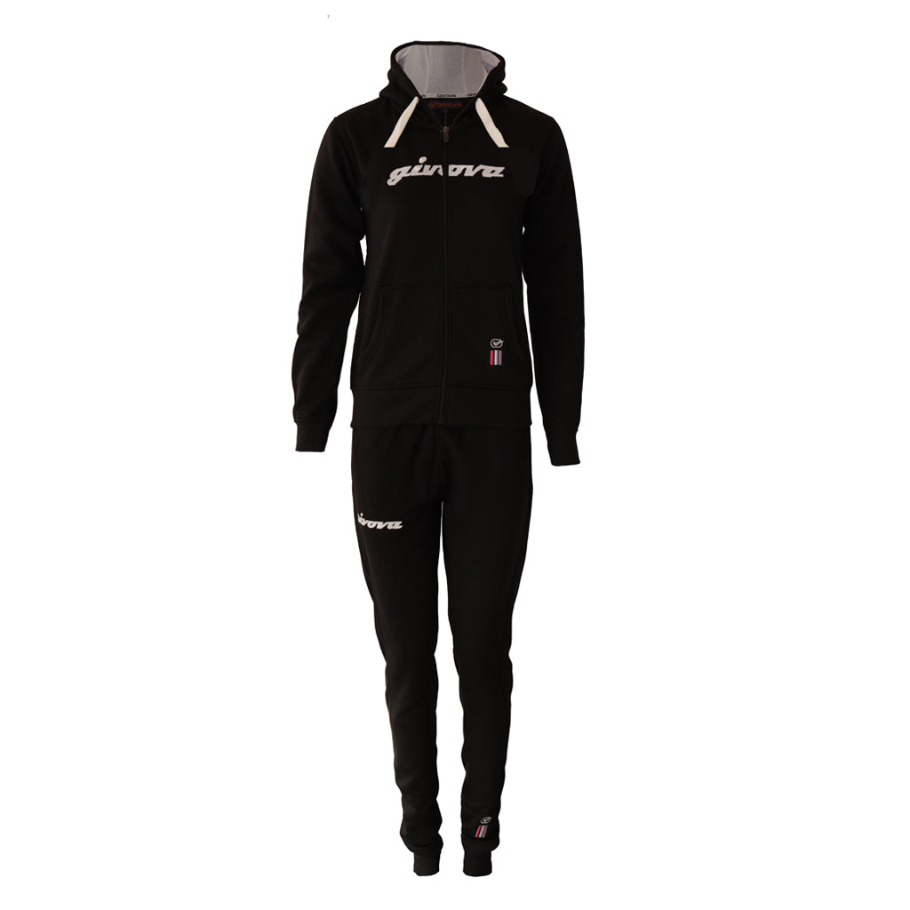 TUTA DONNA 105 PAILLETTES CON CAPP in FELPA