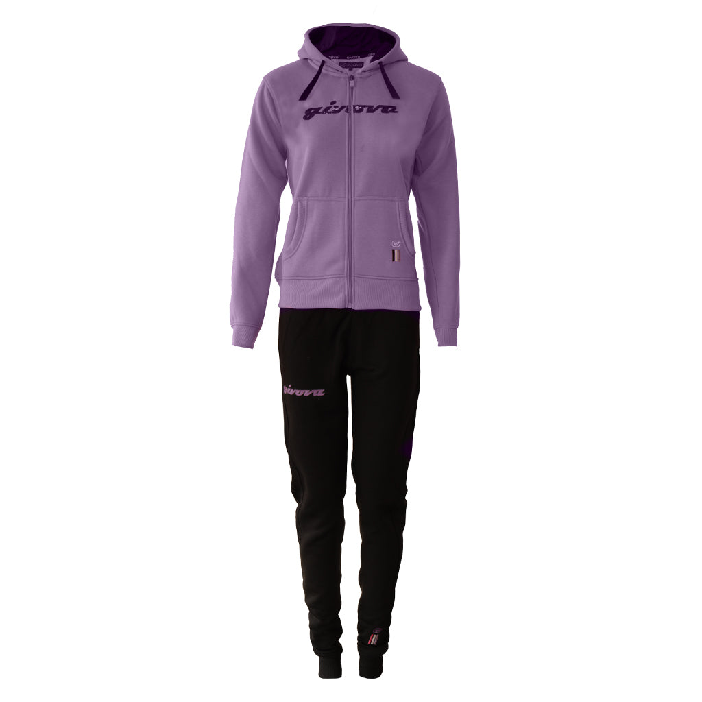 TUTA DONNA 105 PAILLETTES CON CAPP in FELPA