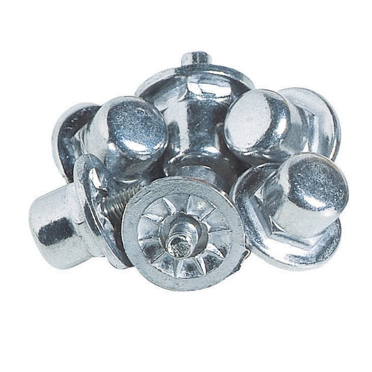 Crampons 13 mm cylindriques aluminium-sachet de 100