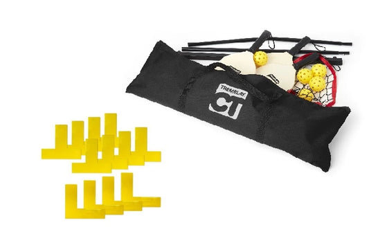 Set de pickleball avec marquages